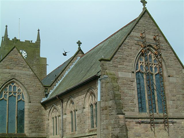 east wall and window
